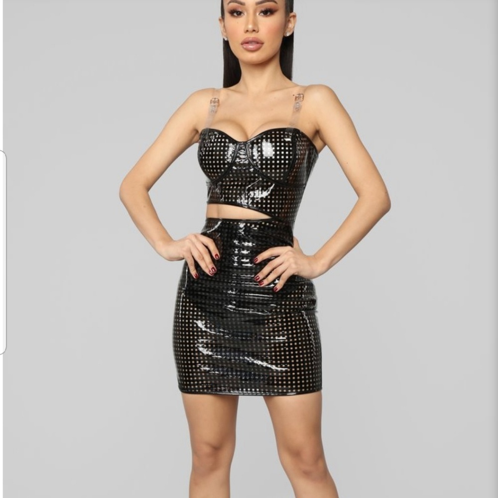 Plastic barbie cutout dress
